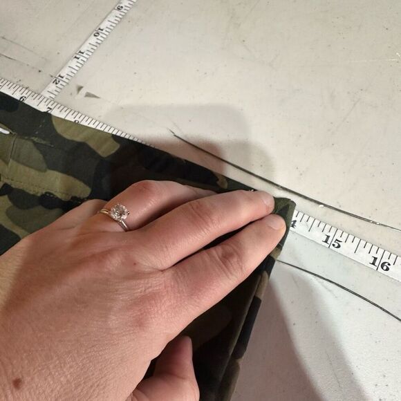 NWT White Birch Camo Camouflage High Waist Bell Bottom Flare Leggings Large Gree - Picture 7 of 13